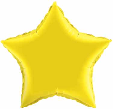 Yellow Star Shaped Balloon